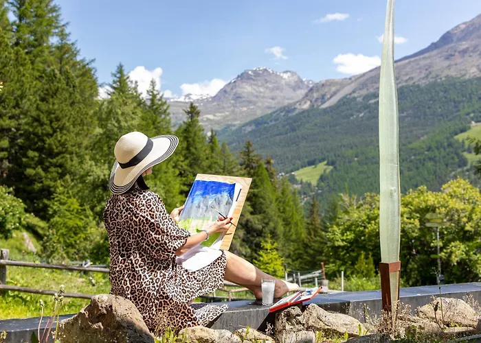 Dağ evi Private Whole-hotel In 360 Alpine Views Sauna & Hot Tub Saas Fee